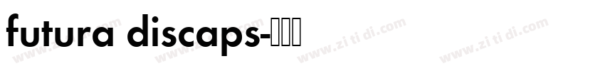 futura discaps字体转换
